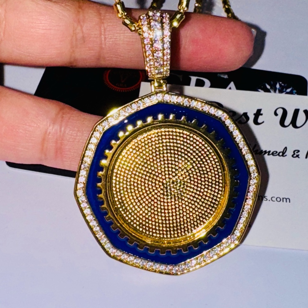 Custom Made Picture Charm Unique Handmade Memorial Pendant for Him Keepsake Gift